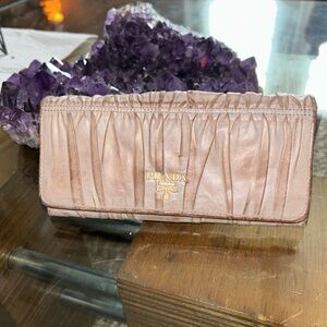 Prada Women's Brown Leather Wallet